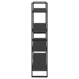 Berkfield Home Decorative 4-Tier Book Cabinet Grey 100x30x140 cm Engineered Wood - Size: 100 x 30 x 140 cm - thumbnail 6