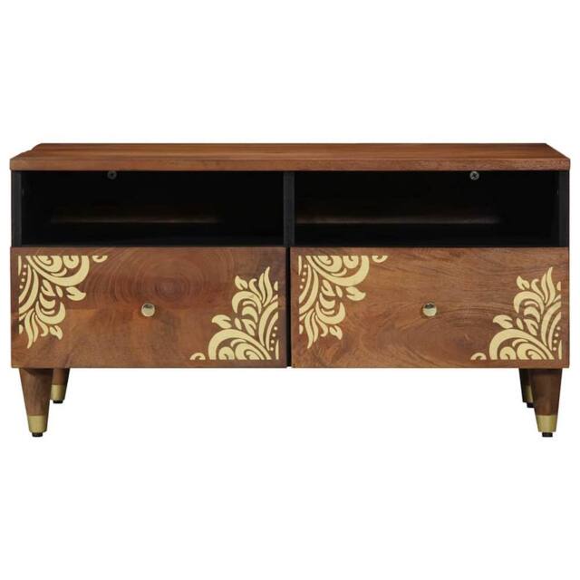 Berkfield Home Stunning Coffee Table 80x54x40 cm Solid Wood Mango in Brown - Size: 80 x 54 x 40 cm - image 1