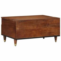 Berkfield Home Stunning Coffee Table 80x54x40 cm Solid Wood Mango in Brown - Size: 80 x 54 x 40 cm - thumbnail 5