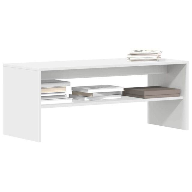 Berkfield Home TV Cabinet White 100x40x40 cm Engineered Wood - Size: 100 x 40 x 40 cm - image 1