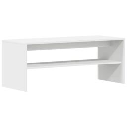 Berkfield Home TV Cabinet White 100x40x40 cm Engineered Wood - Size: 100 x 40 x 40 cm - thumbnail 2