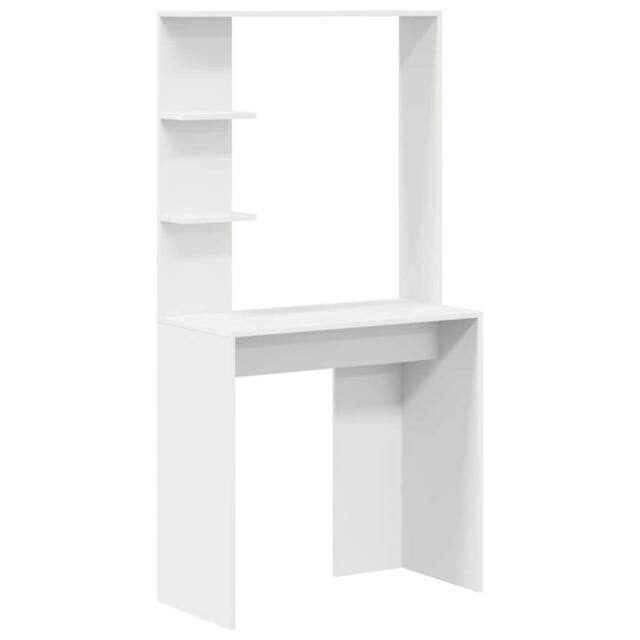 Berkfield Home White Computer Desk White Engineered wood Medium Computer Desk - image 1