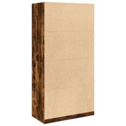 Berkfield Home Wardrobe Smoked Oak 100x50x200 cm Engineered Wood in Brown - Size: 100 x 50 x 200 cm - thumbnail 6