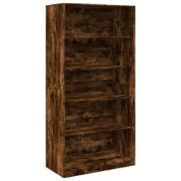 Berkfield Home Wardrobe Smoked Oak 100x50x200 cm Engineered Wood in Brown - Size: 100 x 50 x 200 cm - thumbnail 2