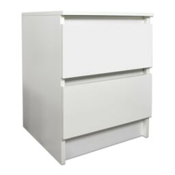 SquareBoxx Fairfield Matt Minimalist Chest of Draws 2 Draw in White - thumbnail 4