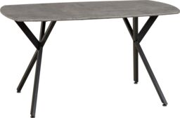 Seconique Athens Concrete Effect Rectangular Dining Set with Lukas Chairs in Grey - thumbnail 4