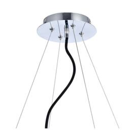 Netlighting Ora Pendant 8 Twisted Round Light E27 Gloss PurplePolished Chrome in Purple - thumbnail 5