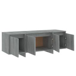 Berkfield Home TV Cabinet Grey Sonoma 120x30x40.5 cm Engineered Wood - thumbnail 8