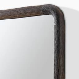 FurnitureboxUK Rowena Walnut Wood Small 80x40cm Rectangle Wall Mirror in Brown - Size: 80x40 cm - thumbnail 7