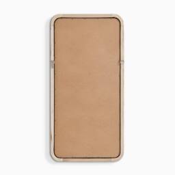 FurnitureboxUK Rowena Walnut Wood Small 80x40cm Rectangle Wall Mirror in Brown - Size: 80x40 cm - thumbnail 5