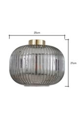 BHS Lighting Lyna Easy Fit Light Shade in Gold - thumbnail 5