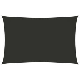 Berkfield Home Sunshade Sail Oxford Fabric Rectangular 5x8 m Anthracite in Black