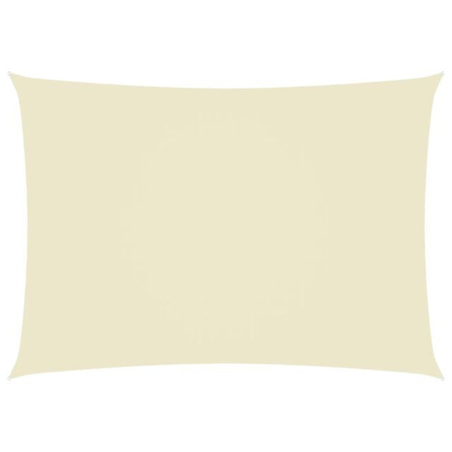 Berkfield Home Sunshade Sail Oxford Fabric Rectangular 3.5x5 m Cream in Beige - image 1