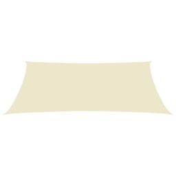 Berkfield Home Sunshade Sail Oxford Fabric Rectangular 3.5x5 m Cream in Beige - thumbnail 2