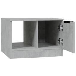 Berkfield Home Coffee Table Concrete Grey 50x50x36 cm Engineered Wood - Size: 50 x 50 x 36 cm - thumbnail 6