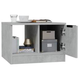 Berkfield Home Coffee Table Concrete Grey 50x50x36 cm Engineered Wood - Size: 50 x 50 x 36 cm - thumbnail 4
