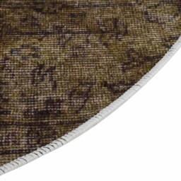 Berkfield Home Rug Washable Patchwork 120 cm Multicolour Anti Slip - Size: 100 cm diameter - thumbnail 5