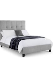 Julian Bowen Sorrento Upholstered Bed in Grey - Size: Super King - thumbnail 2