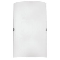 Eglo Troy 3 Satin Glass & Steel Wall Light in Silver - thumbnail 3