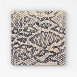 "Warren Reed - Designer Snake Skin Canvas in Grey - Size: W16"" x H16""" - thumbnail 1