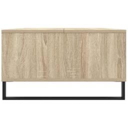 Berkfield Home Decorative Coffee Table Sonoma Oak 104x60x35 cm Engineered Wood in Light Brown - Size: 104 x 60 x 35 cm - thumbnail 6