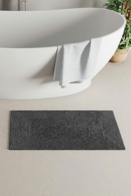 Panda London Panda Bamboo Bath Rug in Dark Grey - image 1