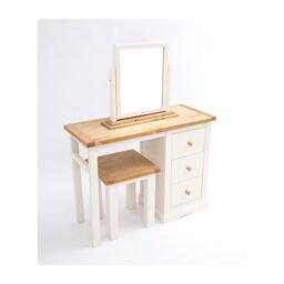 Cabinet Bits Castelli 3 Drawer Dressing Table Set Wood Knob in Off-White - thumbnail 3