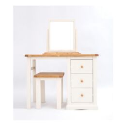 Cabinet Bits Castelli 3 Drawer Dressing Table Set Wood Knob in Off-White - thumbnail 1