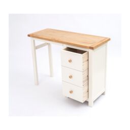Cabinet Bits Castelli 3 Drawer Dressing Table Set Wood Knob in Off-White - thumbnail 4