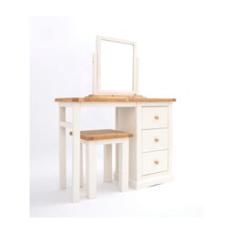 Cabinet Bits Castelli 3 Drawer Dressing Table Set Wood Knob in Off-White - thumbnail 2