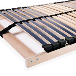 Berkfield Home Slatted Bed Bases 2 pcs with 42 Slats 7 Zones 70x200 cm in Brown - thumbnail 3