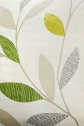 Fusion 'Beechwood' Classic Leaf Trail Print 100% Cotton Filled Cushion in Green - Size: 43 cm x 43 cm - thumbnail 3