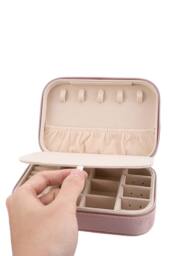 SHEONLY Women's Portable Multi-functional Jewellery Storage Box in Pink - thumbnail 2