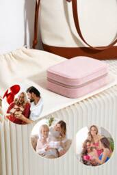 SHEONLY Women's Portable Multi-functional Jewellery Storage Box in Pink - thumbnail 7
