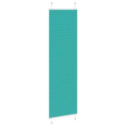 Berkfield Home Pleated Blind Petrol Green 60x200 cm Fabric Width 59.4 cm Polyester in Turquoise - thumbnail 4