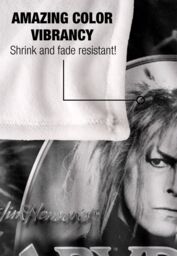 Jim Henson Labyrinth Silver Portrait Maze Silky Touch Super Soft Throw Blanket 152 X 127 cm in White - thumbnail 4
