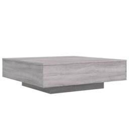 Berkfield Home Modern Coffee Table Grey Sonoma 100x100x31 cm Engineered Wood - Size: 100 x 100 x 31 cm - thumbnail 3