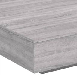 Berkfield Home Modern Coffee Table Grey Sonoma 100x100x31 cm Engineered Wood - Size: 100 x 100 x 31 cm - thumbnail 8