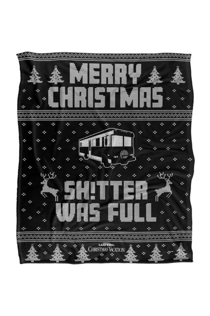Warner Brothers Christmas Vacation Blanket, 152x127 cm It was Full Soft Throw Blanket - image 1
