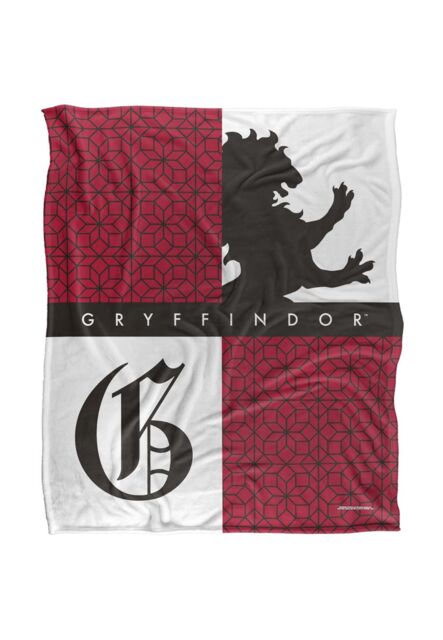 Warner Brothers Harry Potter House Pride Gryffindor Blanket 152 x 127 cm in White - image 1