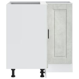 Berkfield Home Kitchen Corner Base Cabinet¬†Porto Concrete Grey Engineered Wood - thumbnail 7