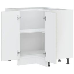 Berkfield Home Kitchen Corner Base Cabinet¬†Porto Concrete Grey Engineered Wood - thumbnail 6