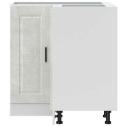 Berkfield Home Kitchen Corner Base Cabinet¬†Porto Concrete Grey Engineered Wood - thumbnail 5