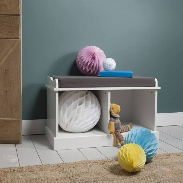 Nöa and Nani Stockholm Storage Bench in White - image 1
