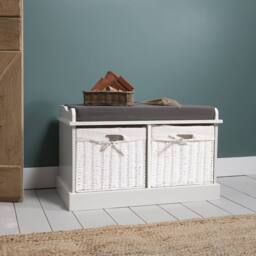 Nöa and Nani Stockholm Storage Bench in White - thumbnail 3