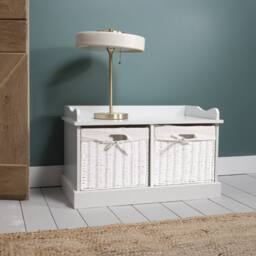 Nöa and Nani Stockholm Storage Bench in White - thumbnail 5