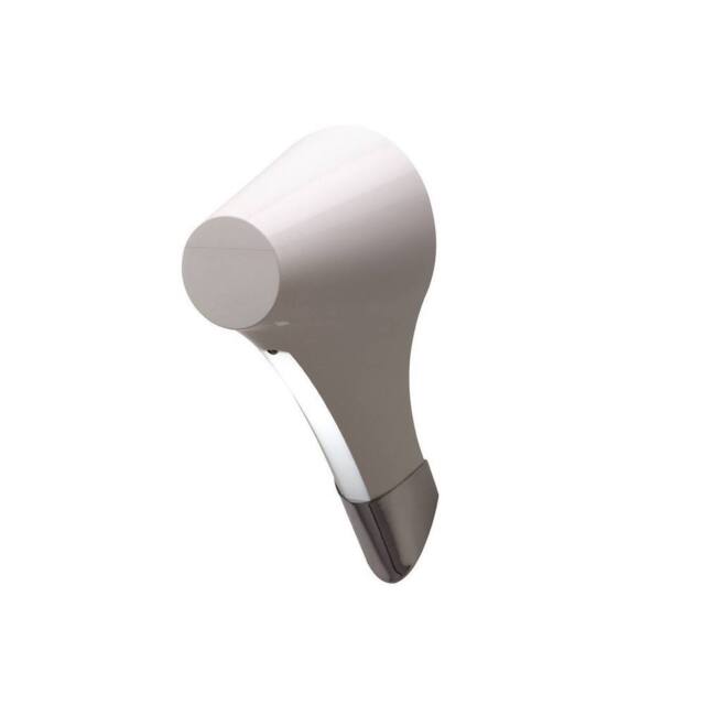 Netlighting Ora Wall Lamp 1 Light E27 Gloss White White Acrylic Polished Chrome - image 1