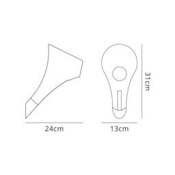 Netlighting Ora Wall Lamp 1 Light E27 Gloss White White Acrylic Polished Chrome - thumbnail 2