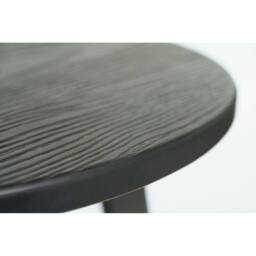 netfurniture Soho Grey Darkwood Round Bar Table - thumbnail 5