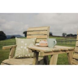 Churnet Valley Garden Furniture Ltd Angled Tray For Connecting Companion Set - Timber - NB Tray only in Brown - thumbnail 2